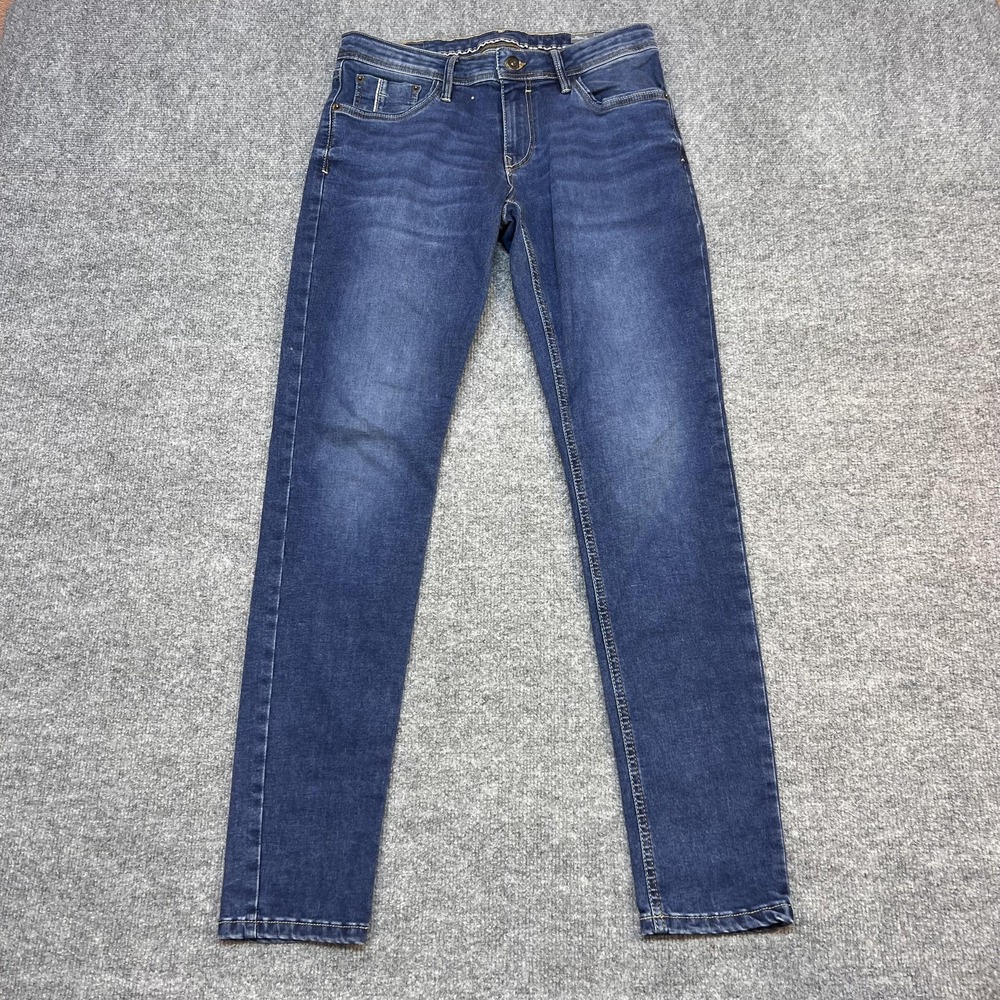 KOAJ Skinny Fit Jeans Mens 30x31 Blue Medium Wash Low Rise Denim Pants Casual